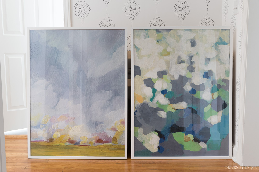 entryway-framed-art-prints My final two choices for framed art prints in our entryway!