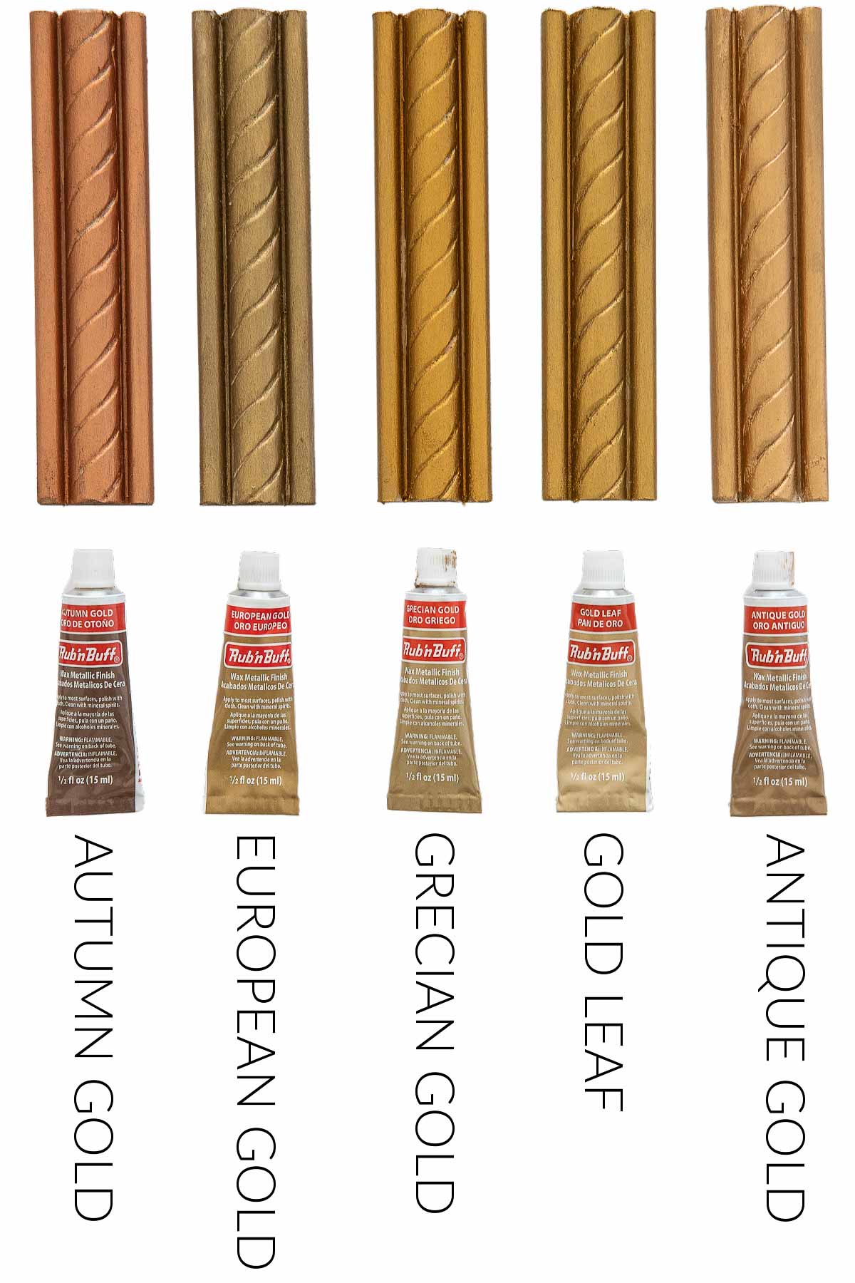 rub-n-buff-colors-gold-1 Rub 'n Buff colors - five golds